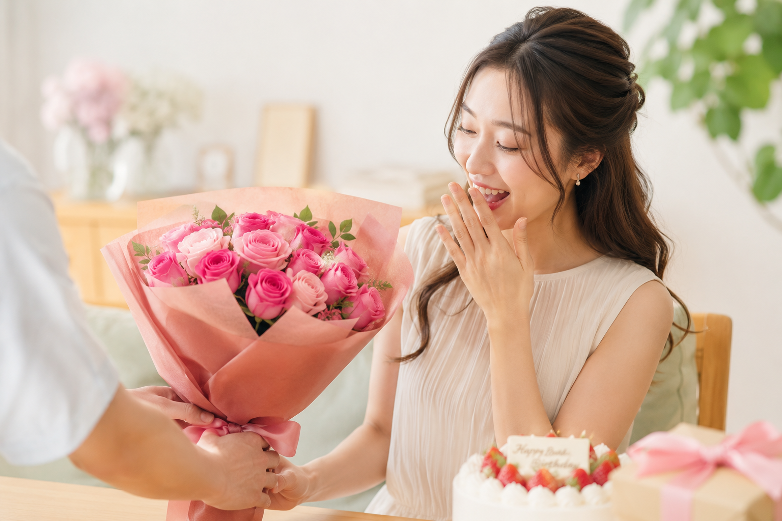 お誕生日に贈るバラの花束の選び方