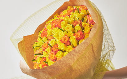 Yellow & Orange Rose