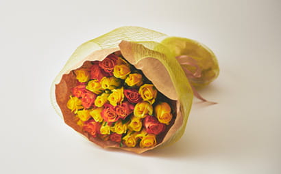 Yellow & Orange Rose