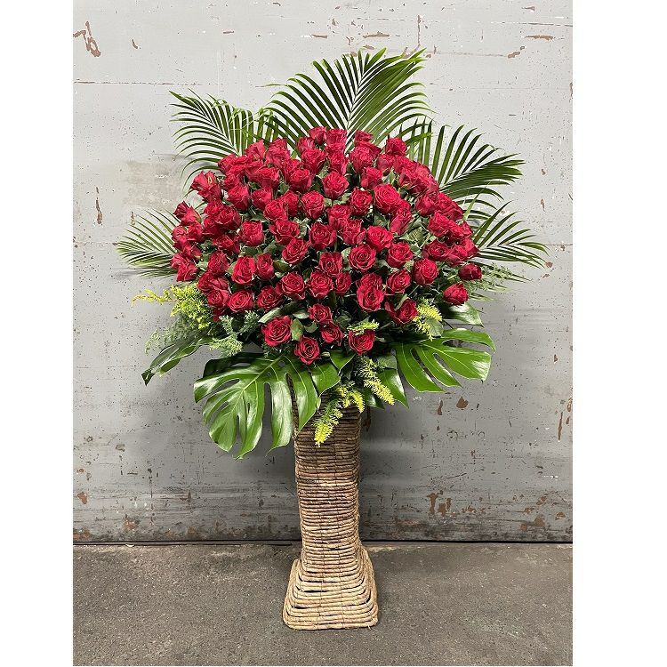 新品 ウェディング ギフト バラ 卓上スタン> スタンドフラワー | リンクフローリスト | バラの花束やフラワーギフト