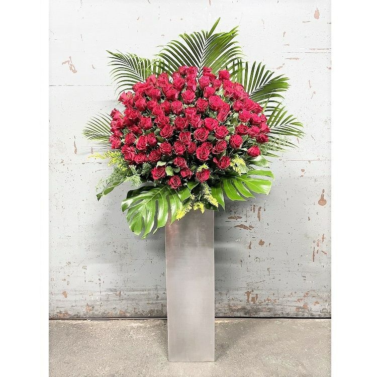 新品 ウェディング ギフト バラ 卓上スタン スタンドフラワー | リンクフローリスト | バラの花束やフラワーギフト