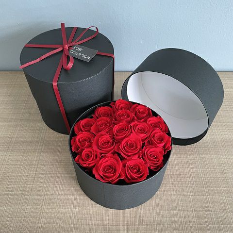 プリザーブドフラワー赤いバラエターナルローズBOX S | リンクフロー