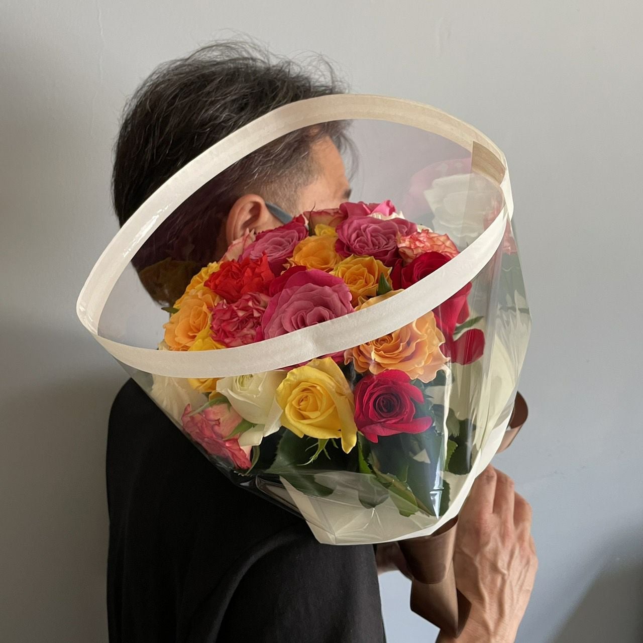 バラの花束産地厳選 グッドラックブーケ25本の花言葉「あなたの幸せを