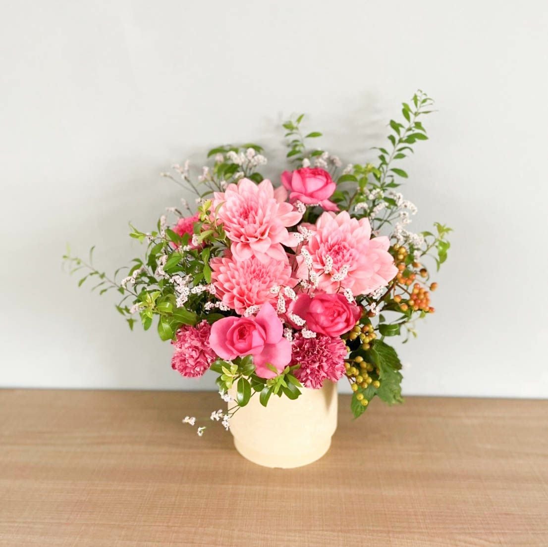 フォーマルギフトフラワーアレンジメントピンク | リンクフローリスト